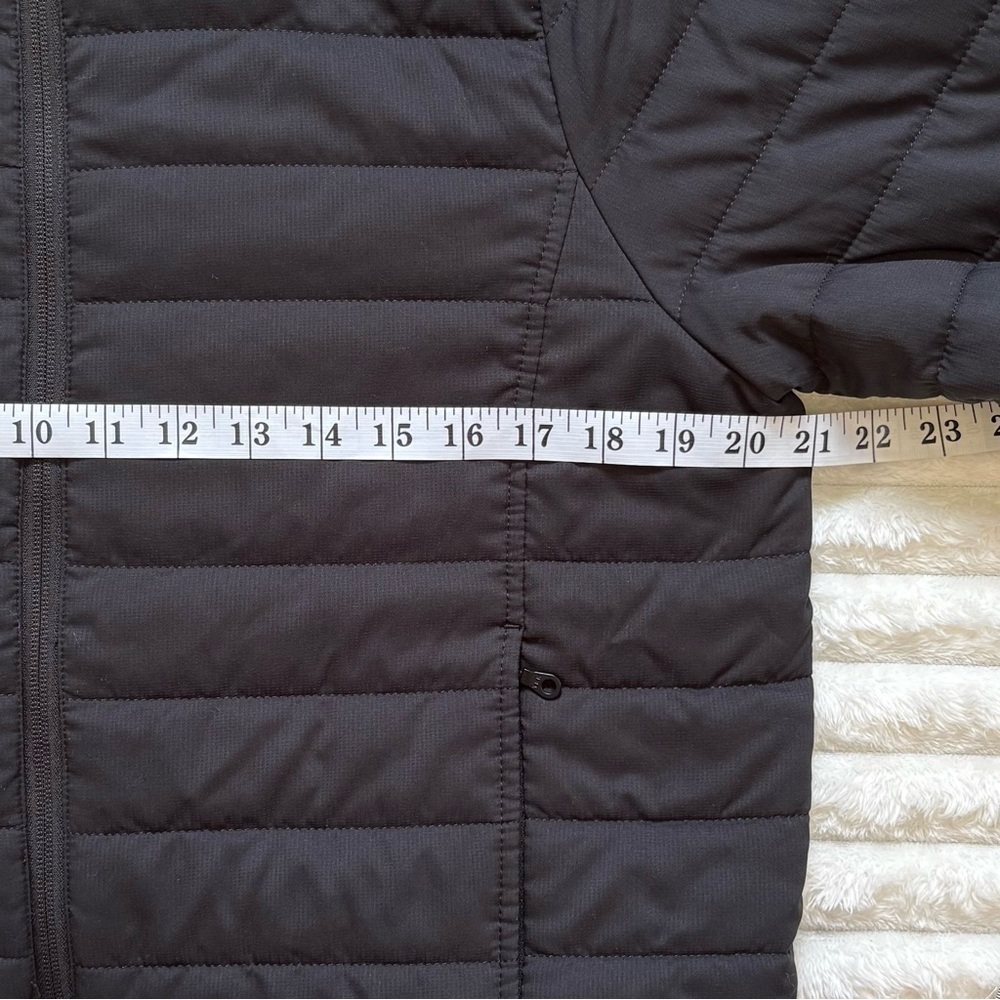 Girlfriend Collective Packable Puffer Jacket Hooded Black Womens Medium - Picture 7 of 10